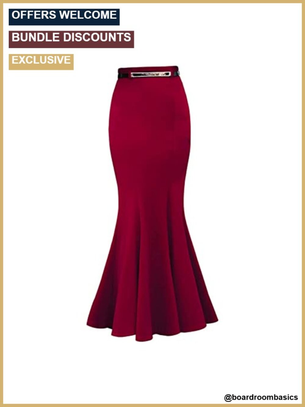 High Waist Fishtail Mermaid Maxi Skirt Ruffle Victorian Retro Evening Party